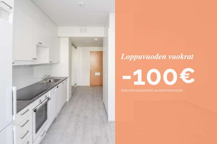 Kerrostalo, 1h+kt, 30 m², Kivistö, Vantaa