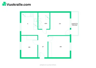 Kerrostalo, 3h+k+kph+LAS.PARV., 77,5 m², Haukiluoma - View 2