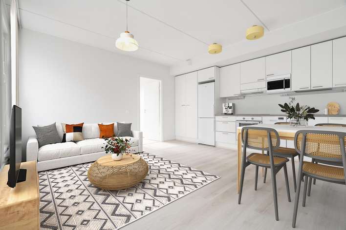 Kerrostalo, 2h+kt+vh, 44 m², Boston - Näkymä 2