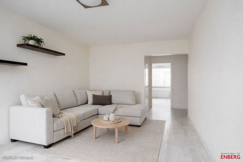 Digistailattu olohuone.