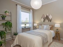 Havainnekuva suunnitellun talon rakentajan valmiista kohteesta, suuntaa antava