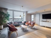 Lämmin takkahuone 10.krs.