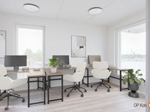 As 12 oh/k, peilikuvana. Stailattu toimitilaksi.