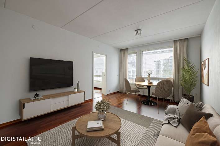 Kerrostalo, 3h,k,kph,s,las.parveke, 77 m², Karjasilta, Oulu
