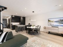 Keittiö ja Olohuone - tilava niemeke