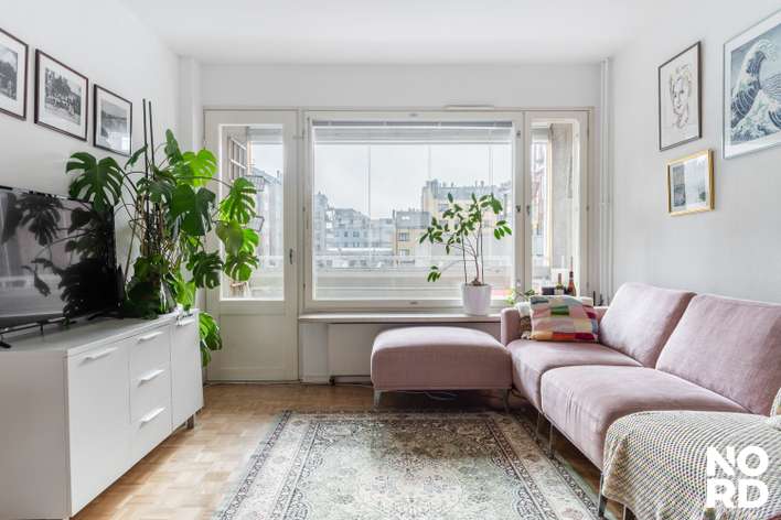 Kerrostalo, 3h+k+kph+parveke, 57,5 m², Punavuori, Helsinki