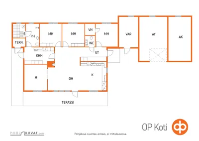 Omakotitalo, 5h+k+ph+s+khh+wc+vh+varasto+autotalli, 131/167 m², Pajuluoma - Vue 2