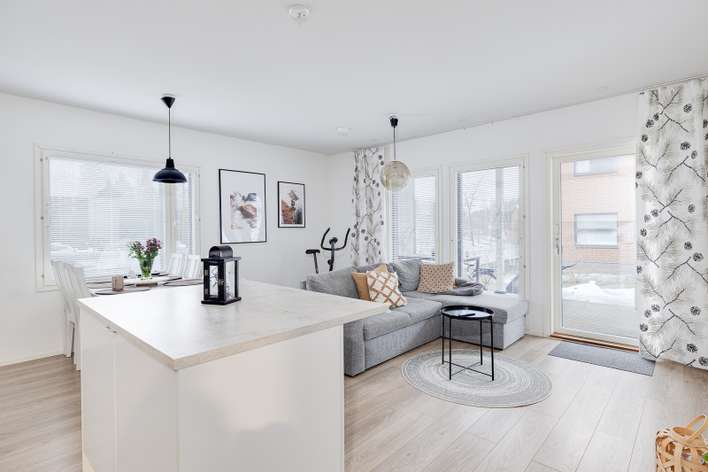Rivitalo, 3h+k+s, 68,5 m², Metsäkallio - Näkymä 4
