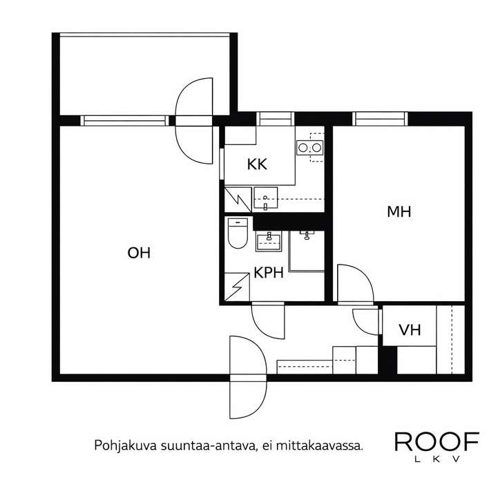 Kerrostalo, 2h,k,kph,las.parv,vh, 46,5 m², Olari – pohled 3