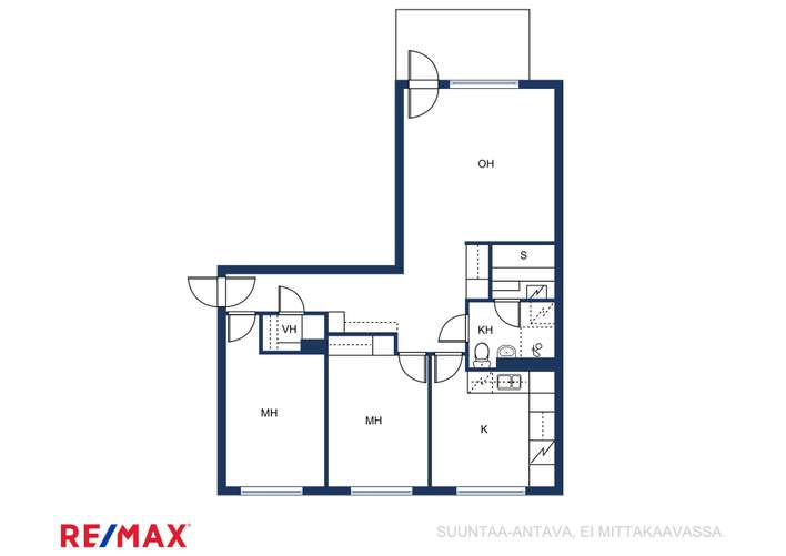 Kerrostalo, 3h+k+s, 72 m², Hervanta – pohled 2
