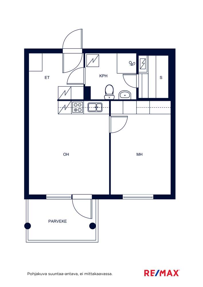 Kerrostalo, 2h, sauna, las.parveke, 43 m², Hirsimäki - Näkymä 2