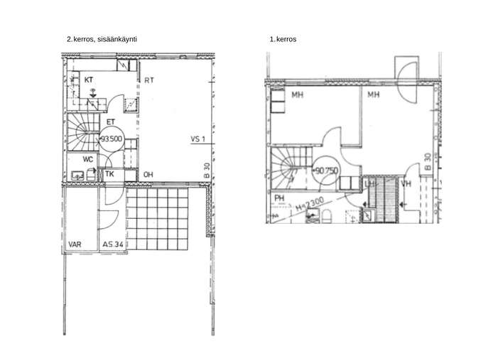 Rivitalo, 3h + k + s, 81,5 m², Nojanmaa - Näkymä 3