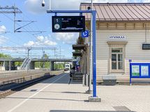 Samoin Hyvinkään rautatieasema.