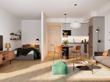 Visualisointi kodista - vaihtoehtopohja 2 (1h+kt+alk., 35 m²)