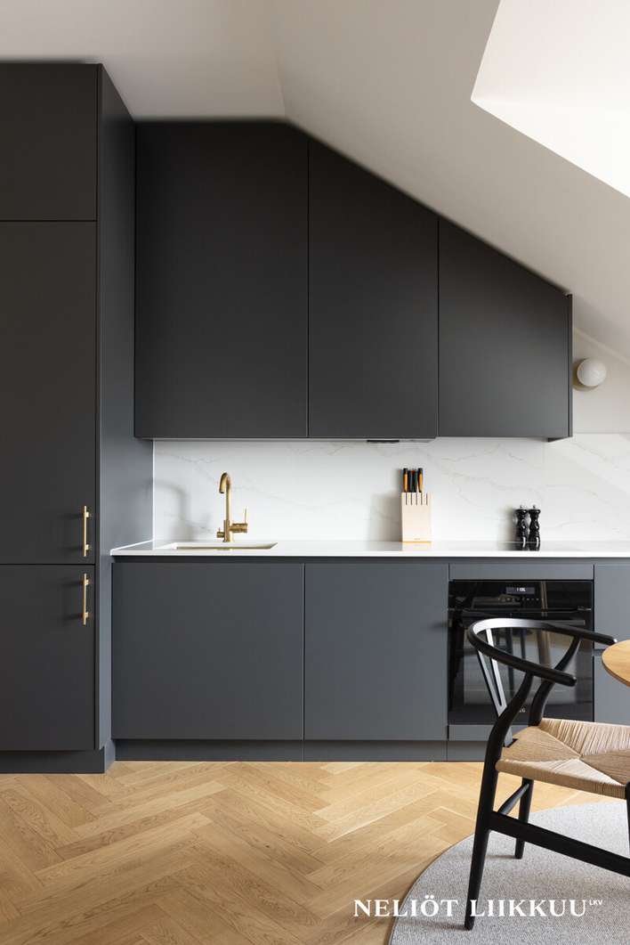 Kerrostalo, 3h, k, kph, s, lasitettu parveke, varasto, 107 m², Punavuori – pohled 4