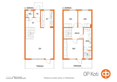 Rivitalo, 4h,k,s, 89,5 m², Idänpää - Näkymä 2