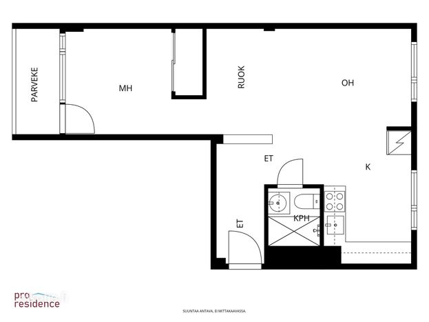 Kerrostalo, 2h, avok, kph, parveke, 51 m², Oulunkylä - Näkymä 2