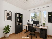 Digistailattu työhuone.