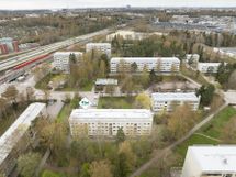 Ilmakuva lähialueesta - tie mm. Siilitielle