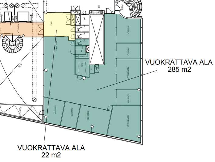 Liiketila, 285 m², Ruoholahti - Näkymä 3