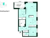 Vaihtoehtoisessa pohjaratkaisussa keittotilaa on avarrettu.