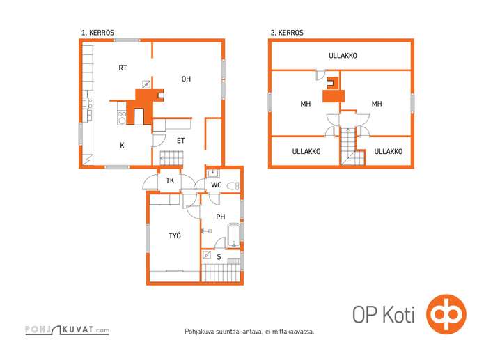 Omakotitalo, 5h+k+wc+ph+s, 112 m², Ahlainen - Näkymä 2
