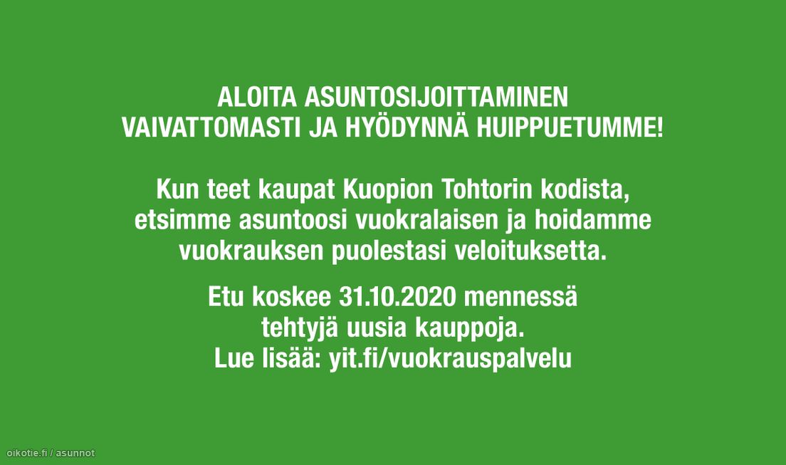 37 5 M Suokatu 29 A 36 70110 Kuopio Kerrostalo Kaksio Myynnissa Oikotie 15006305