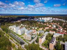 Visualisointikuvassa taiteilijan näkemys alueesta