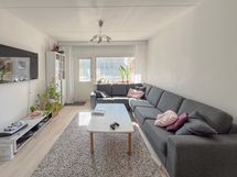 Olohuone on todella tilava.