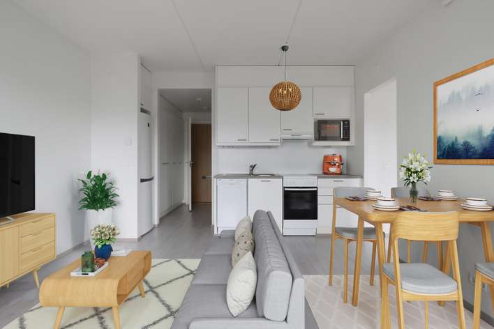 Kerrostalo, 2 H + KT, 39,5 m², Pajala, Järvenpää