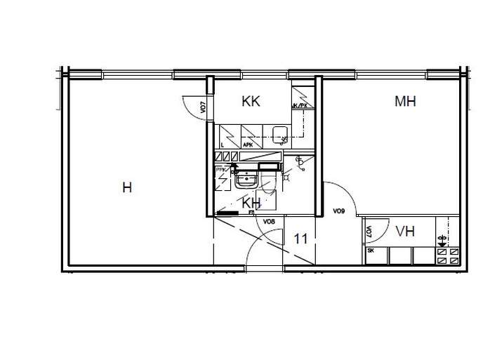Kerrostalo, 2h+kk, 43 m², Matinkylä - Näkymä 2