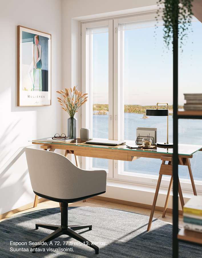 Kerrostalo, 3h+kt+s, 76,5 m², Keilaniemi - Näkymä 3