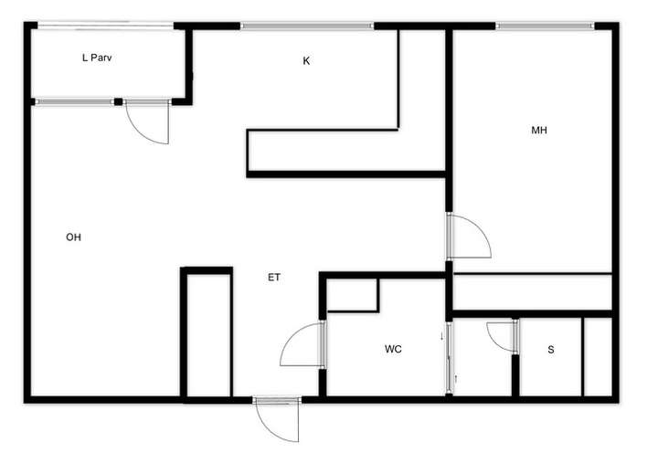 Kerrostalo, 2 + k + kh/wc + s + p, 46 m², Hartola - Näkymä 4