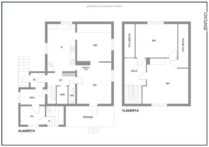 Omakotitalo, oh+3h+k+et+khh+wc+kph+s, terassi, 97/112 m², Ravikylä - View 3