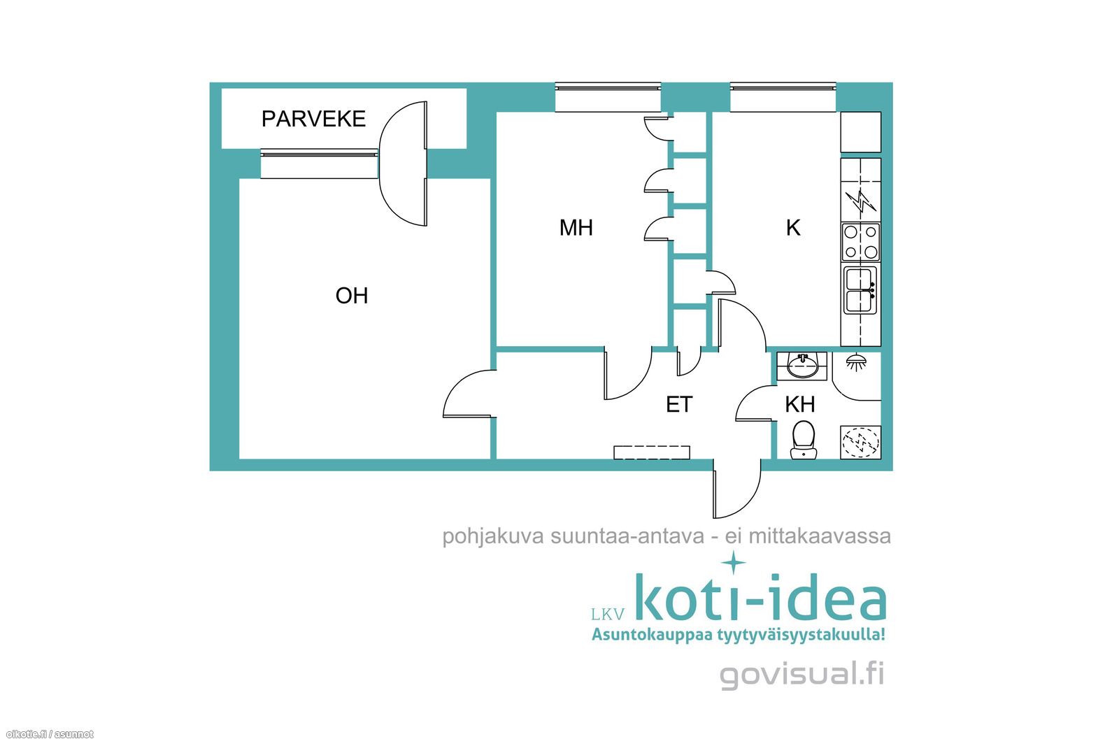 50 m² Pohjolankatu 15 C, 53100 Lappeenranta 2h+k – Oikotie 16933255 – SKVL