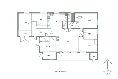 Omakotitalo, 6h, k, wc, kph, s, khh, var, + var./autokatos, 133/164 m², Vuorentausta - View 2