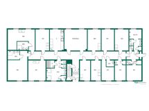 Majoitusrakennuksen pohjakuva