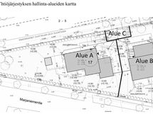 Kaupan kohteena olevat osakkeet oikeuttavat hallitsemaan taloa B- ja kartan mukaista aluetta B.