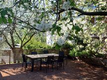 Myyjän ottama kesäkuva terassilta.