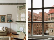 Olohuoneessa kakluuni / Näkymät olohuoneesta