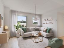 Virtuaalisesti kalustettu valokuva asunnosta C52