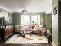 Kodikas olohuonenurkkaus, tähän tilaan saat halutessasi tehtyä myös makuuhuoneen