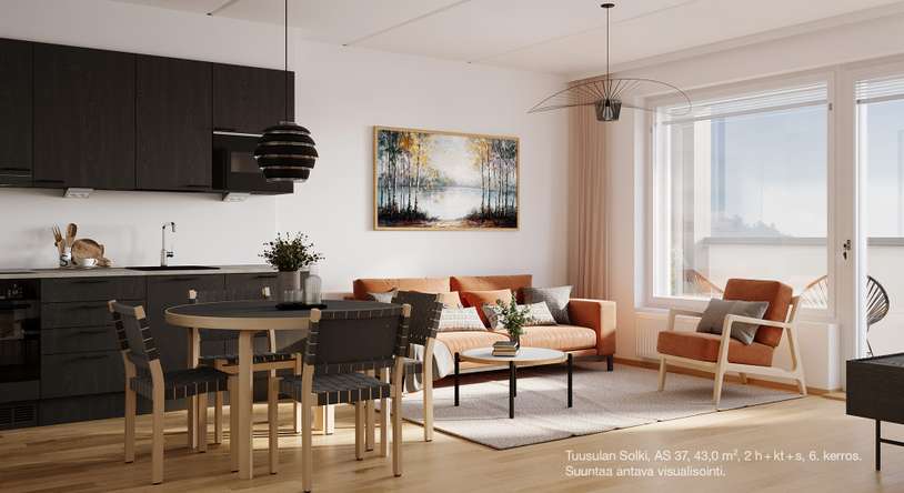 Kerrostalo, 2h+kt+s, 43 m², Hyrylä