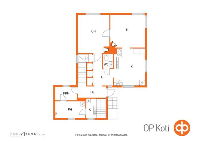 Omakotitalo, 3h + k + s, 80/100 m², Liuhala - Näkymä 2