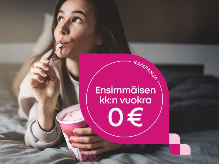 Kerrostalo, 2h+kt+lasitettu parv, 57,5 m², Herttoniemi, Helsinki