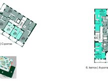 Helsingin Renata - 5. kerroksen kerrospohja (C-porras) ja 6. kerroksen kerrospohja (A-porras)