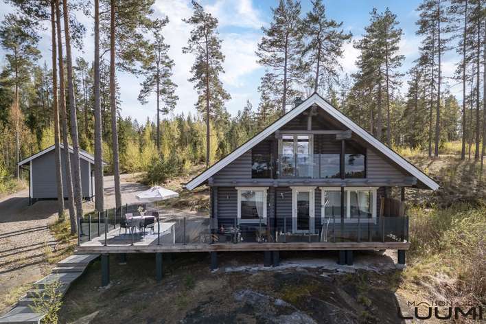 Loma-asunto, Pää- ja saunarakennus, Vierasvaja, Autokatos, 82/157 m², Snappertuna - Näkymä 2