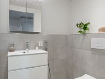 Asunnon erillinen wc.