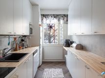 Kaunis keittiö on remontoitu 2024