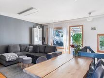 Ruokailutila ja olohuone